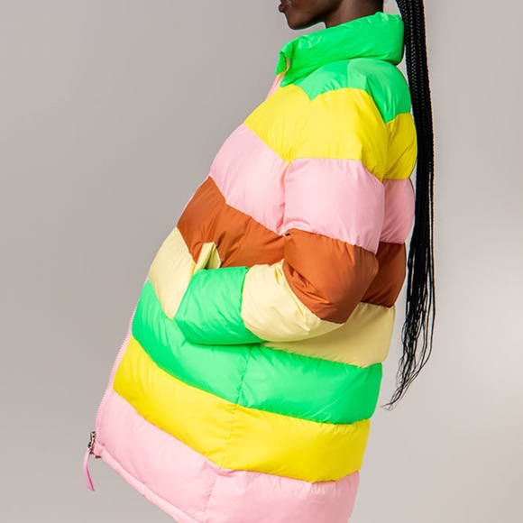 Rachel Antonoff Colorblock Terry Puffer - Picture 1 of 6